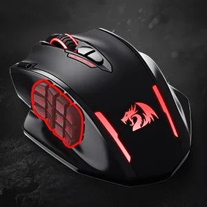 Redragon M913 Impact Elite Wireless/Wired Gaming Mouse – 16 Programmable Buttons, 16000 DPI