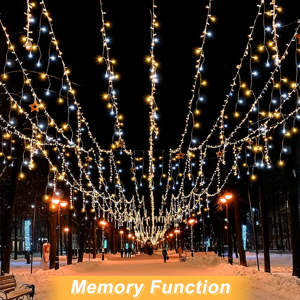 10M LED String Lights – Christmas Fairy Lights with 8 Modes for Garden, Wedding & Party Decoration