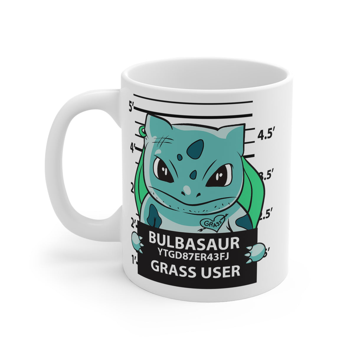 Bulbasaur Mug | Mug with Bulbasaur Mugshot, Grass-Type Pokémon Design