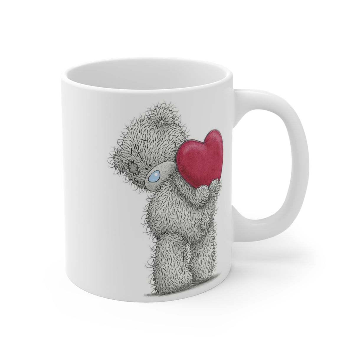 Me To You Teddy Bear Mug – Grey Bear Holding Heart