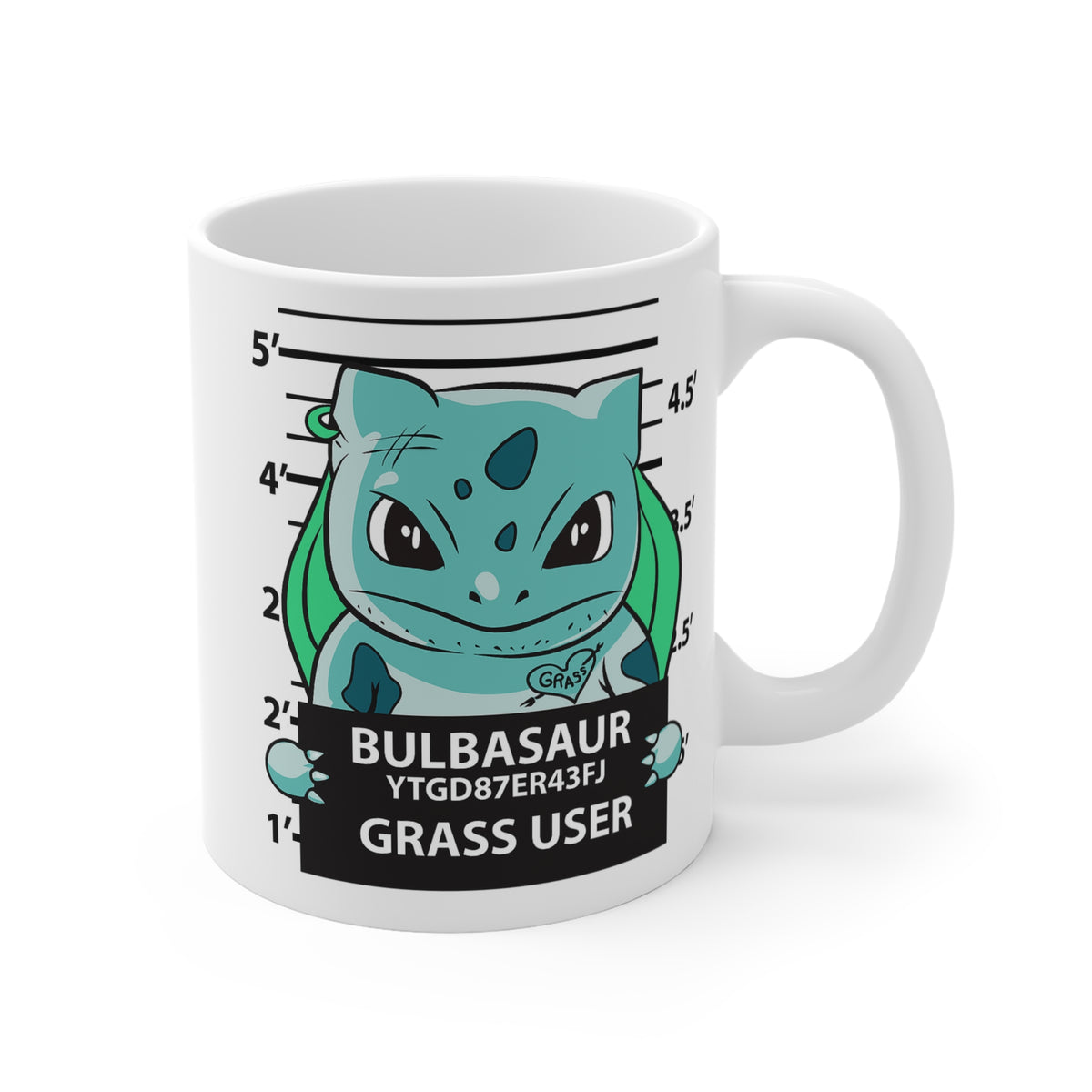 Bulbasaur Mug | Mug with Bulbasaur Mugshot, Grass-Type Pokémon Design