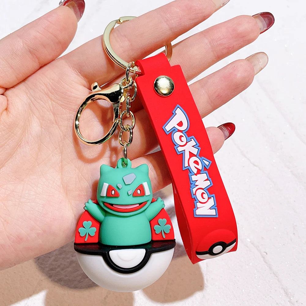 Pokémon Keychain 2025 – Pikachu, Psyduck, Gengar & More Cartoon Figures 🎒✨