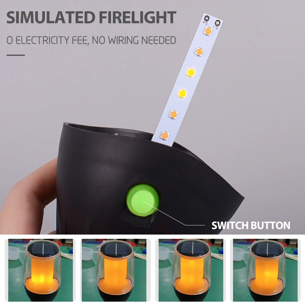 Luxury Solar Garden Lamp LED Waterproof Outdoor Path Light