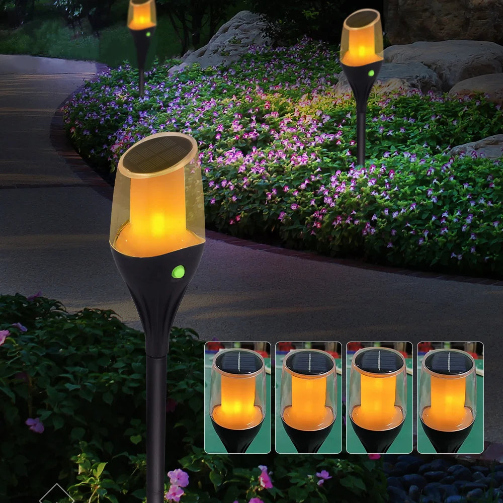 Luxury Solar Garden Lamp LED Waterproof Outdoor Path Light