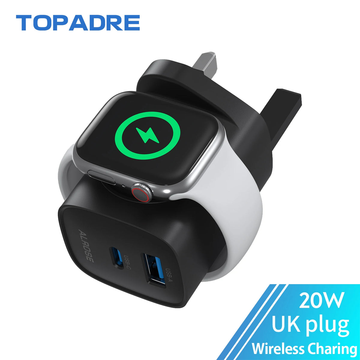 3-in-1 Fast Charger for Apple Watch, iPhone & iPad