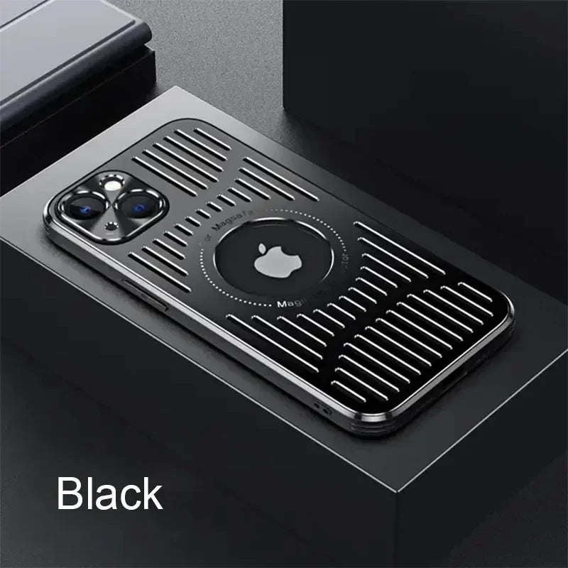 Aluminum Cooling Phone Case for iPhone 16/15/14/13/12 Pro Max