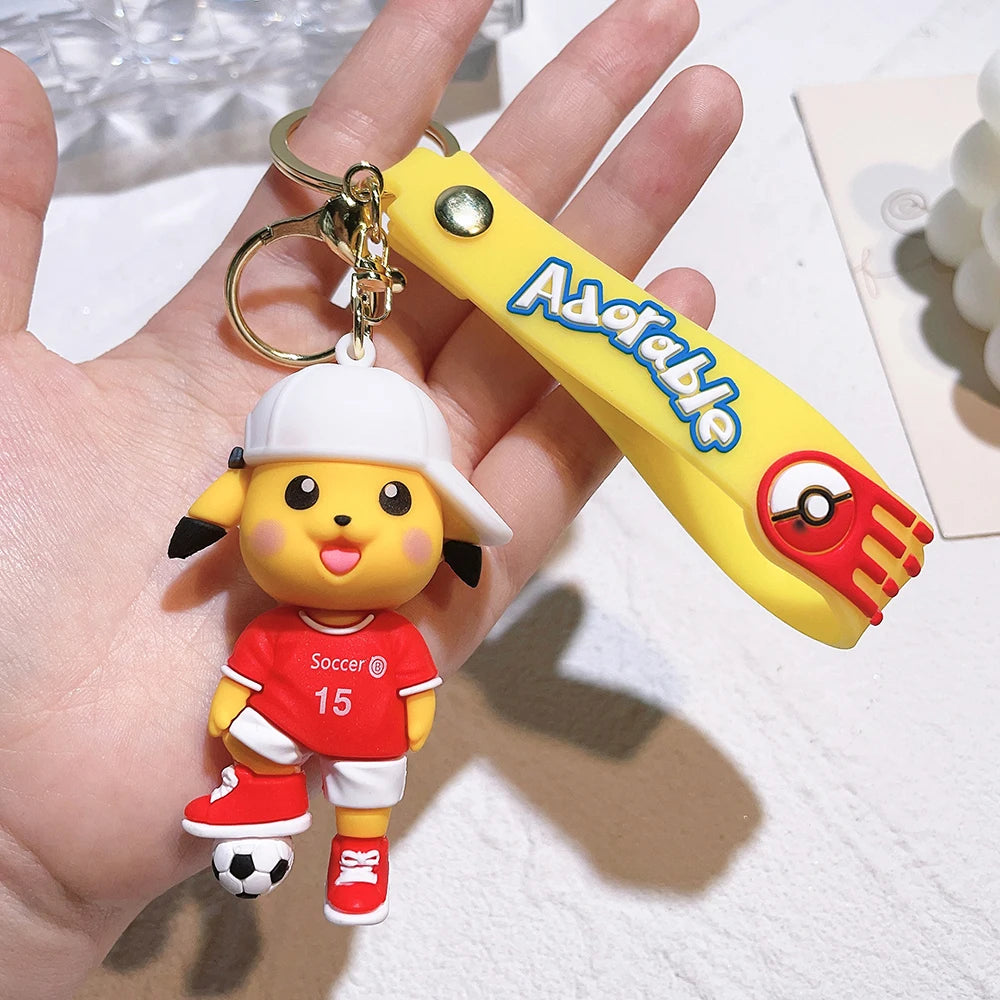 Pokémon Keychain 2025 – Pikachu, Psyduck, Gengar & More Cartoon Figures 🎒✨