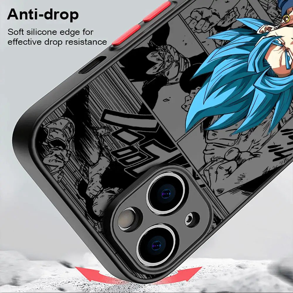 7 Dragon Balls iPhone Cover - Shockproof Matte Case for All iPhone Models