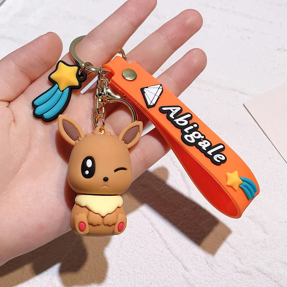 Pokémon Keychain 2025 – Pikachu, Psyduck, Gengar & More Cartoon Figures 🎒✨