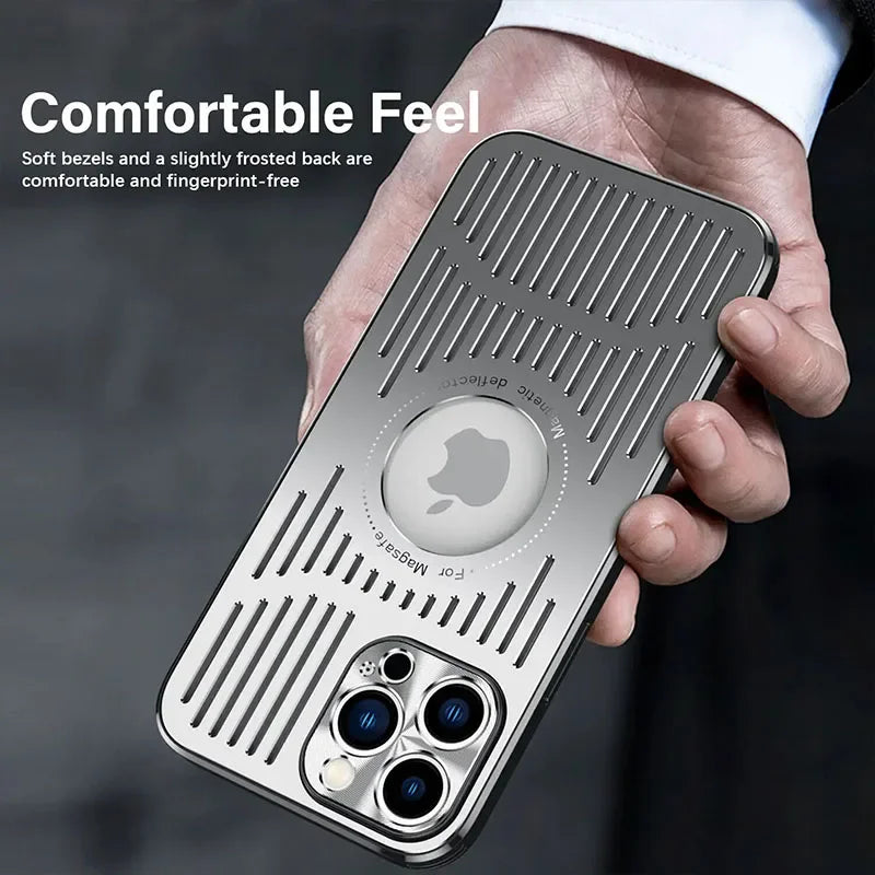 Aluminum Cooling Phone Case for iPhone 16/15/14/13/12 Pro Max