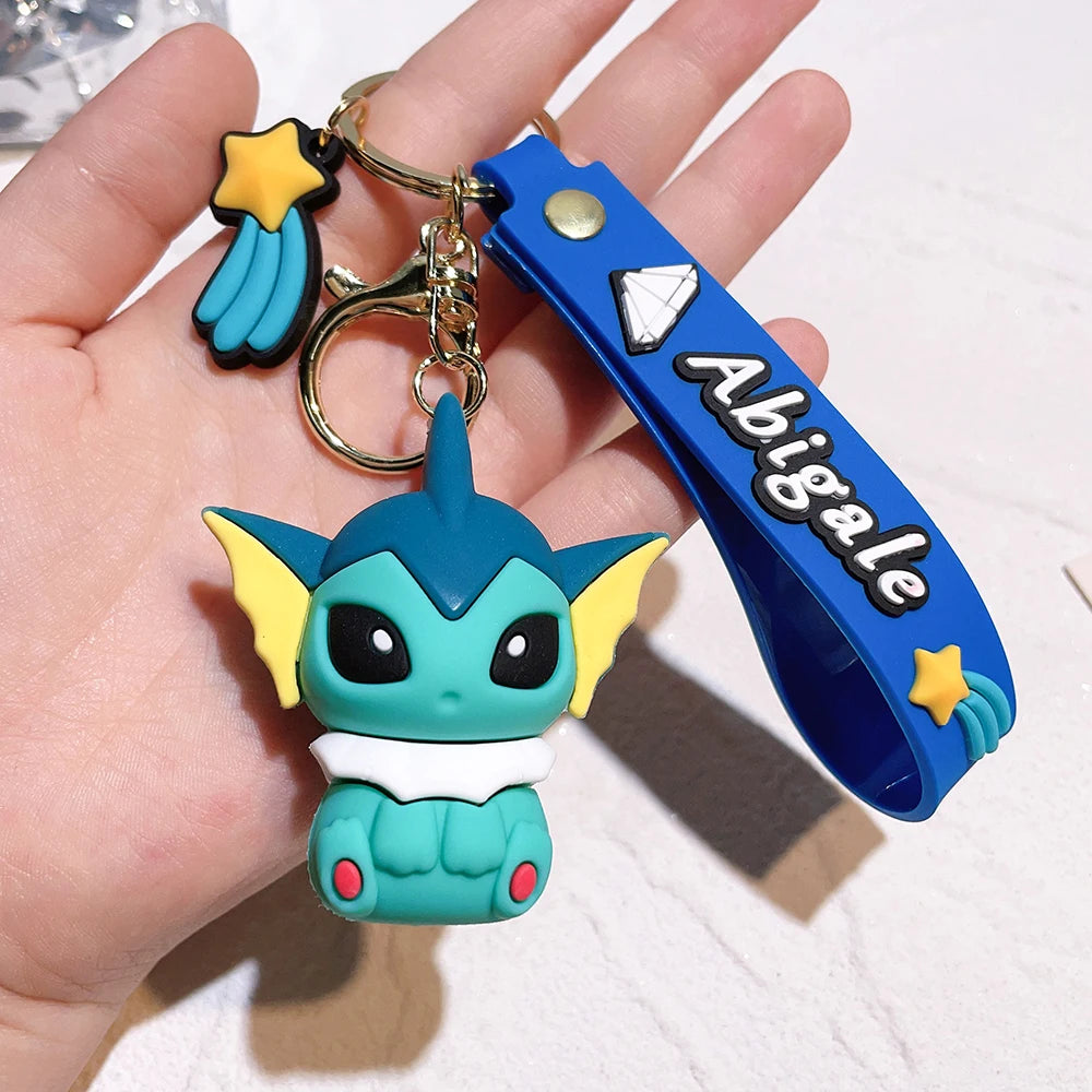 Pokémon Keychain 2025 – Pikachu, Psyduck, Gengar & More Cartoon Figures 🎒✨