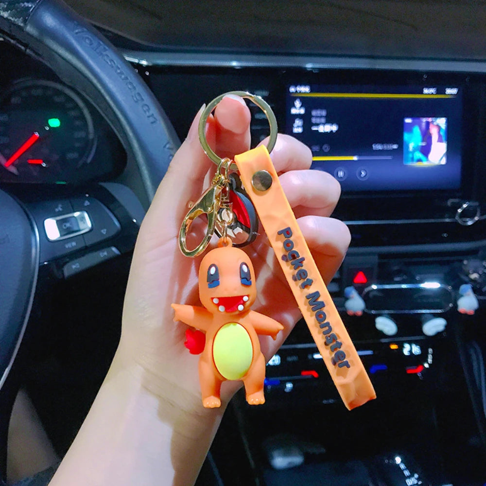 Pokémon Keychain 2025 – Pikachu, Psyduck, Gengar & More Cartoon Figures 🎒✨