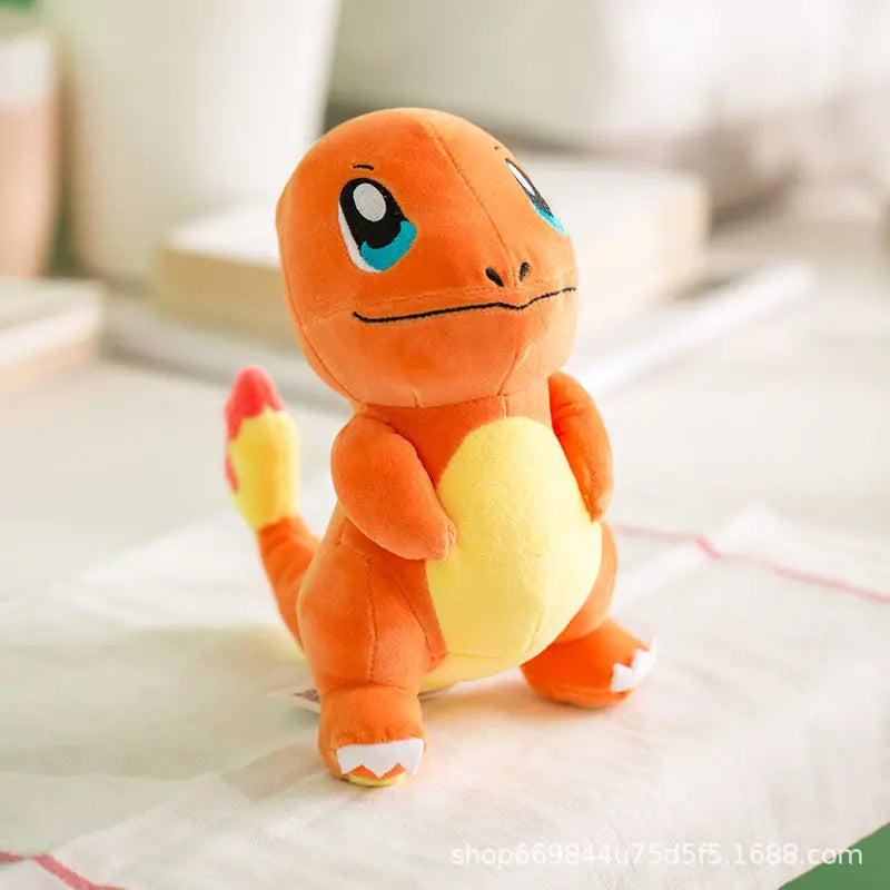 20cm Plush Toys - Kawaii Pikachu, Raichu & Squirtle Soft High-Quality Fabric Anime Gifts for Kids Collectors Fans