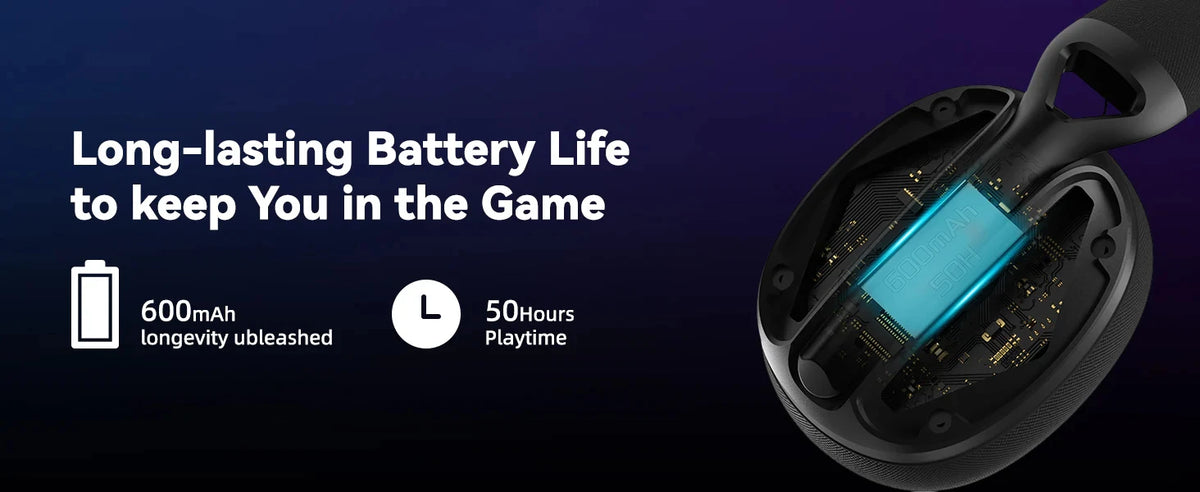 ATTACK SHARK L60 Ultra-Light Tri-Mode Gaming Headset Ultra-Light Tri-Mode Wireless Gaming Headset for PC/PS4/Xbox