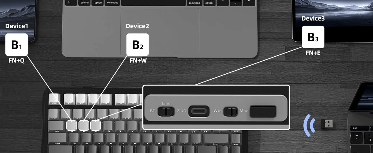 ATTACK SHARK X85 Wireless Mechanical Gaming Keyboard – TKL 82 Keys, Gasket Structure, RGB Hot-Swappable, Knob, Customizable