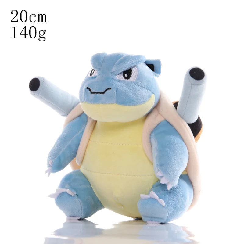 20cm Plush Toys - Kawaii Pikachu, Raichu & Squirtle Soft High-Quality Fabric Anime Gifts for Kids Collectors Fans
