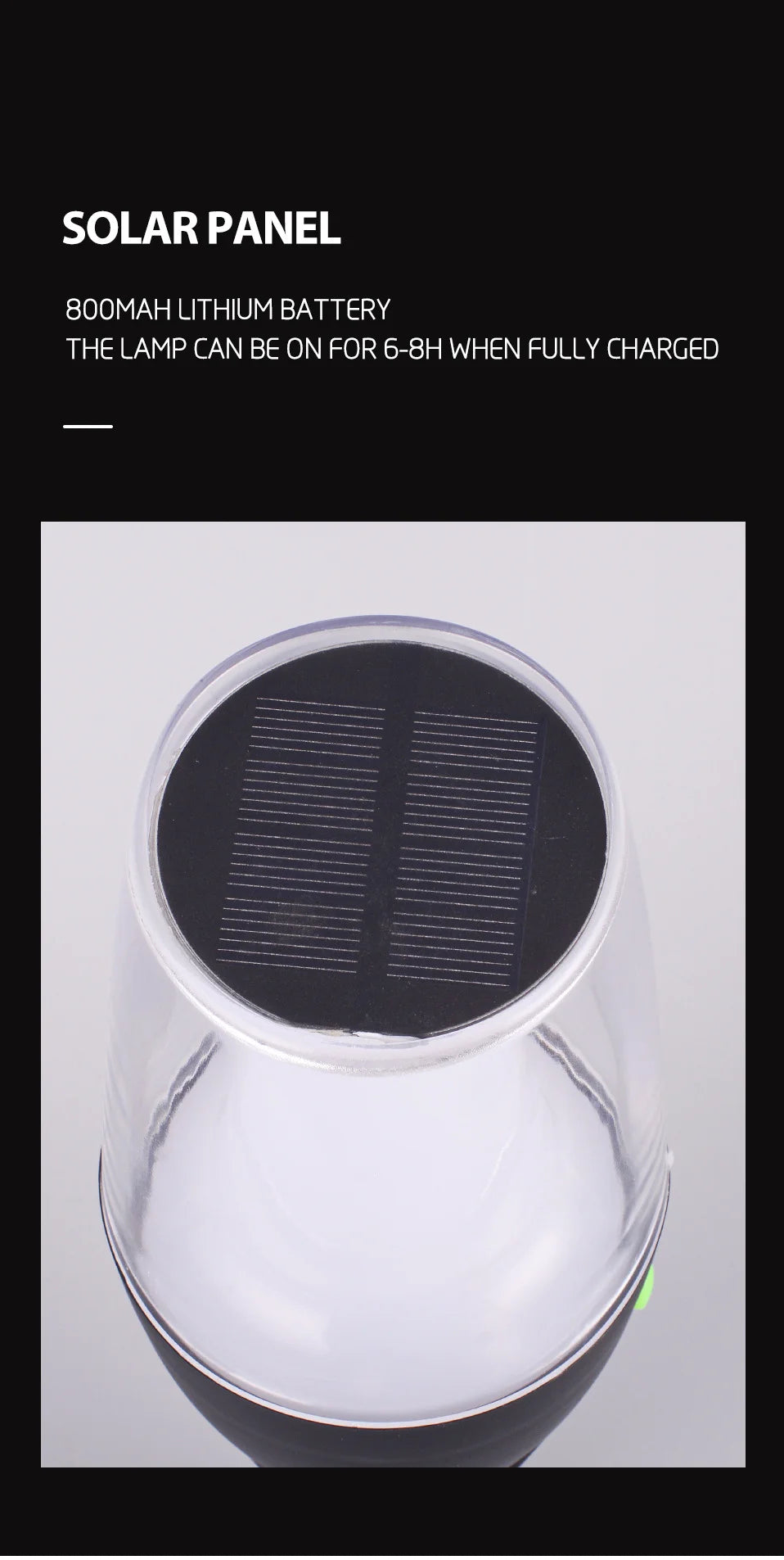 Luxury Solar Garden Lamp LED Waterproof Outdoor Path Light