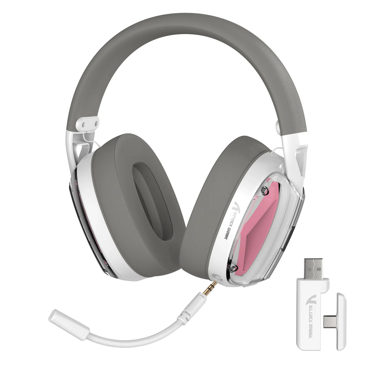 ATTACK SHARK L60 Ultra-Light Tri-Mode Gaming Headset Ultra-Light Tri-Mode Wireless Gaming Headset for PC/PS4/Xbox