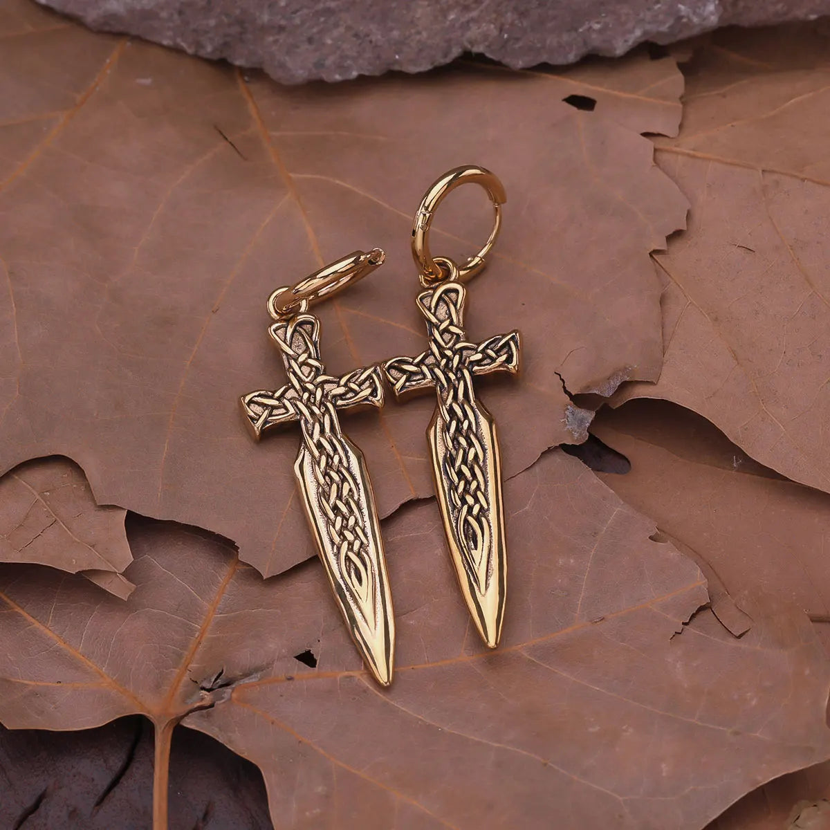 Viking Sword Earrings | 316L Steel | Symbol of Strength and Courage