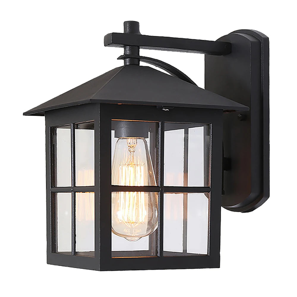 Antique Outdoor Wall Light – Porch & Garden Fixture (E27 Bulb)