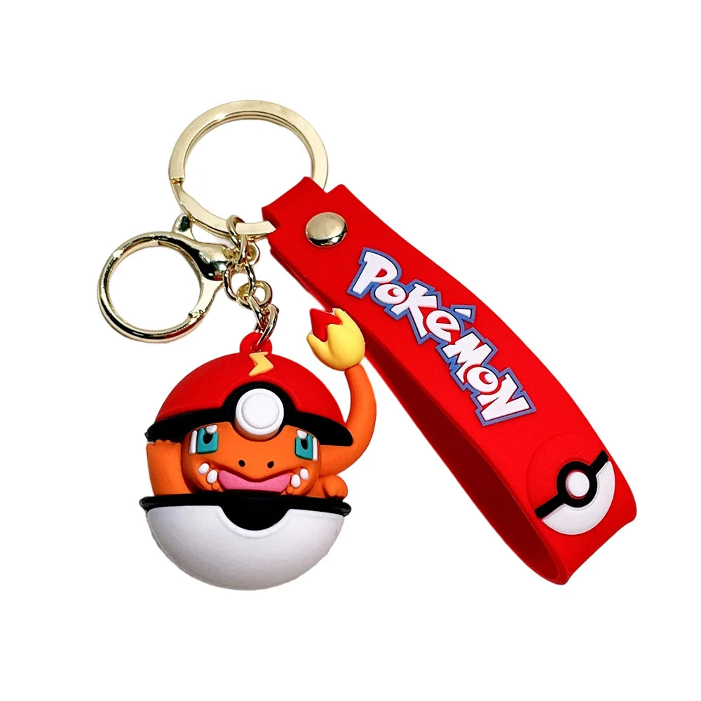 Pokémon Keychain 2025 – Pikachu, Psyduck, Gengar & More Cartoon Figures 🎒✨