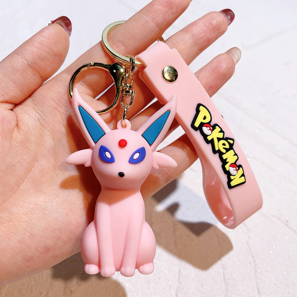 Pokémon Keychain 2025 – Pikachu, Psyduck, Gengar & More Cartoon Figures 🎒✨