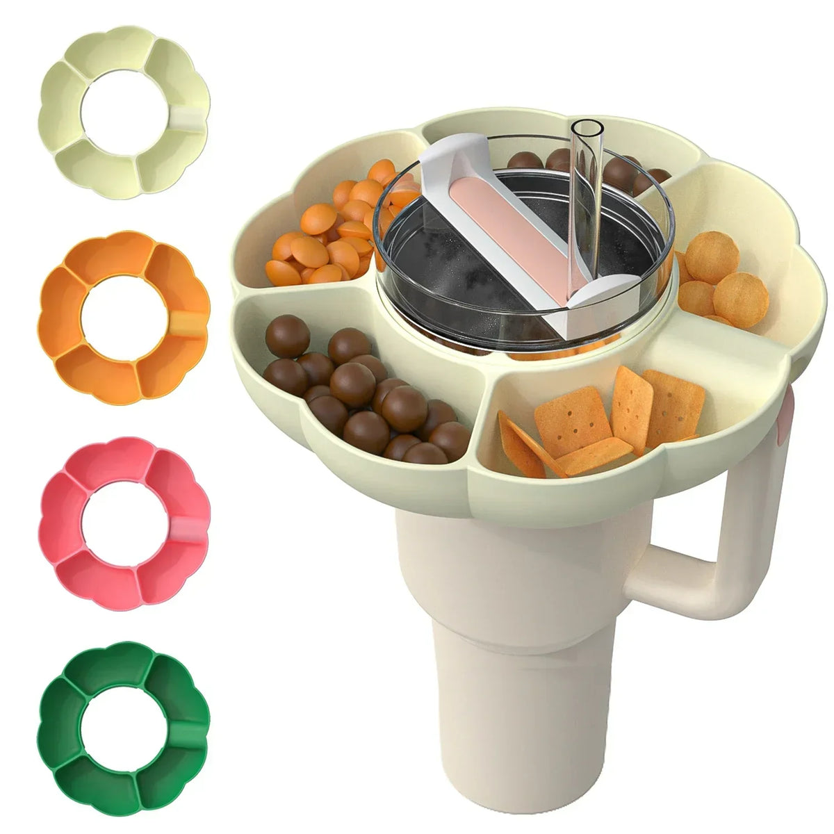 Snack Tray 🍿 for Stanley 40/30 oz – Reusable Snack Divider Bowl