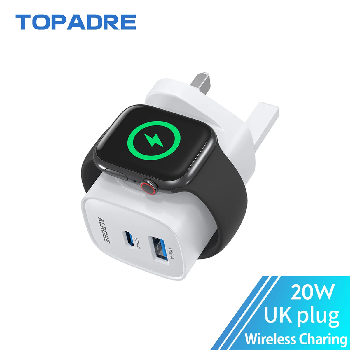 3-in-1 Fast Charger for Apple Watch, iPhone & iPad