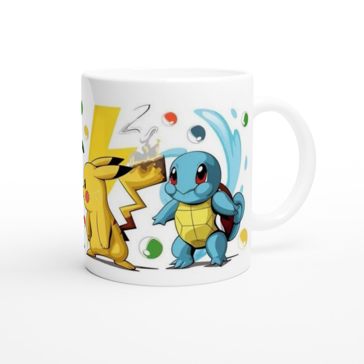 Pokémon Classic Team Ceramic Mug 11oz – Pikachu, Charmander, Bulbasaur & Squirtle