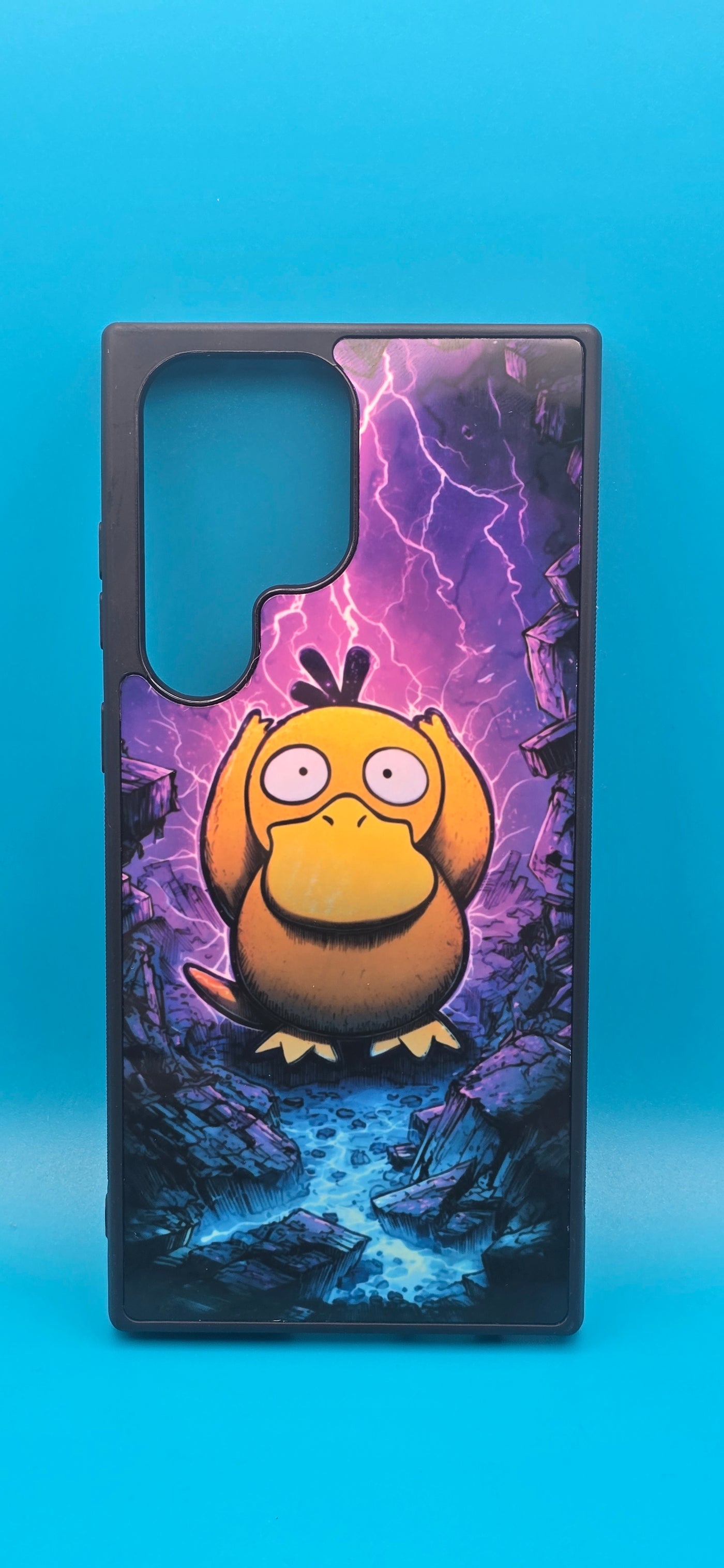 Aqua Psyduck Armor Case – Galaxy S23 / S23+, S24 / S24+ / S24 Ultra / S24 FE, S25 / S25+ / S25 Ultra