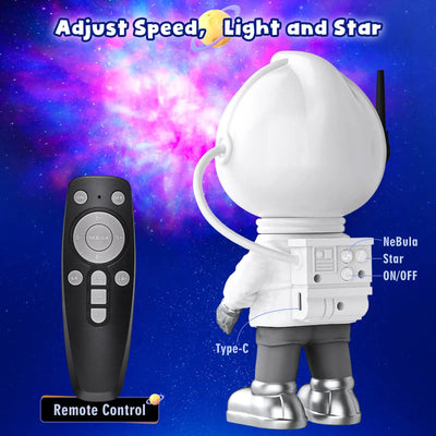 RGB Astronaut Starry Sky Light – Night Lamp for Bedroom or Gift 🌌