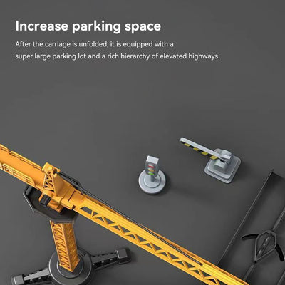 Diecast Engineering Truck Set with 6 Mini Cars – Excavator, Crane, Bulldozer