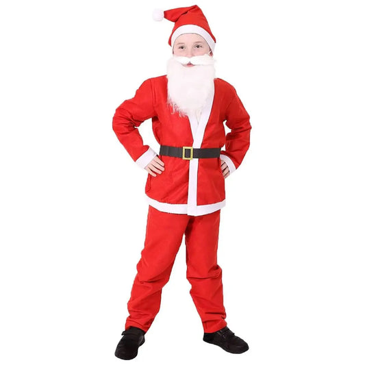 🎅 Child’s Santa Claus Costume – 5 Piece Christmas Outfit