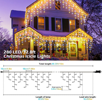 10M LED String Lights – Christmas Fairy Lights with 8 Modes for Garden, Wedding & Party Decoration
