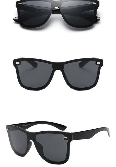 LeonLion Vintage Rimless Square Sunglasses – Men & Women 😎🌟