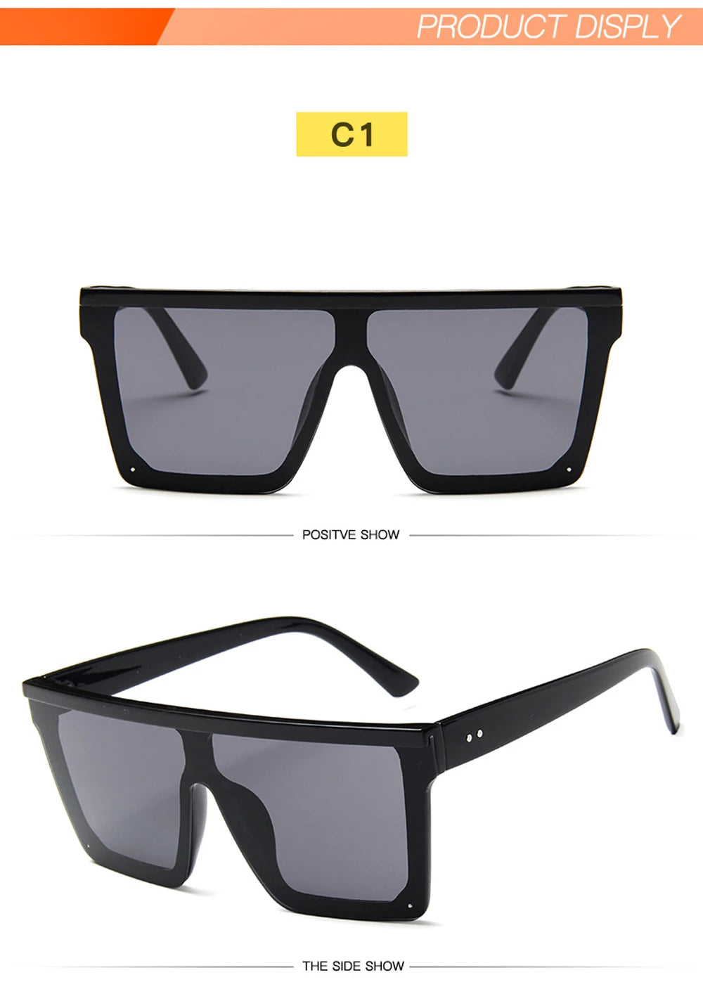 Luxury Square Sunglasses 2025 - Vintage Oversized Frames w/ Mirror Lenses (Red/Purple) UV400