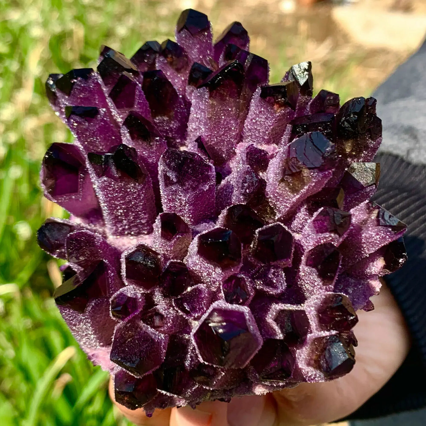 Natural Purple Quartz Crystal Cluster 💎🌿