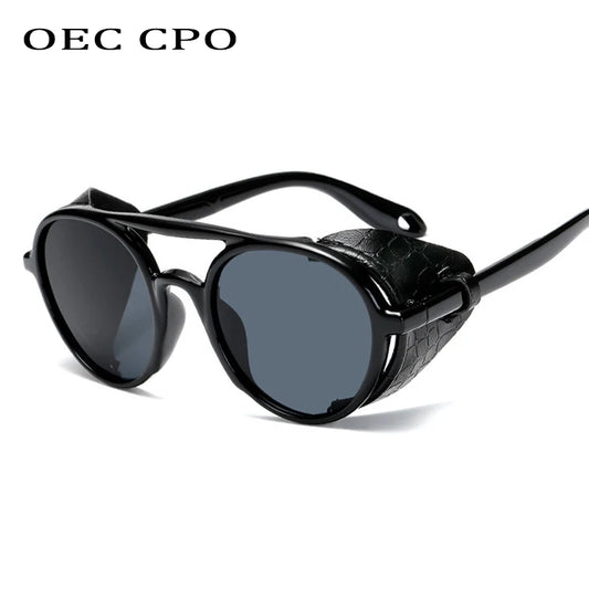 Vintage Round Punk Glasses