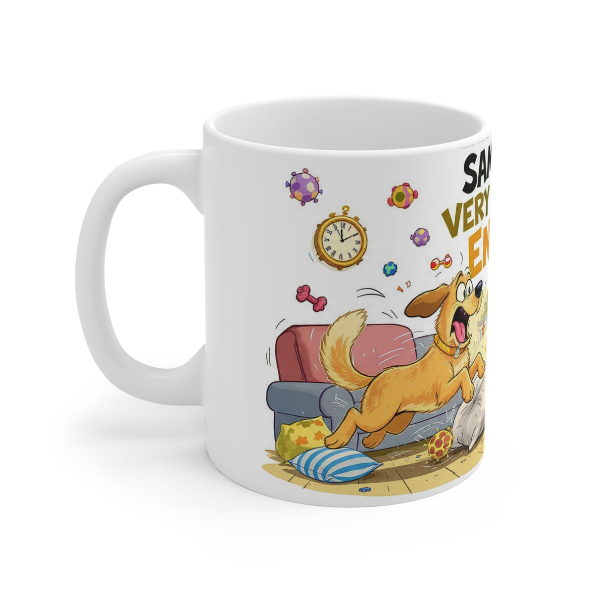 Same House, Very Different Energy” Mug – Funny Dog & Cat Ceramic Coffee Cup (11 oz)