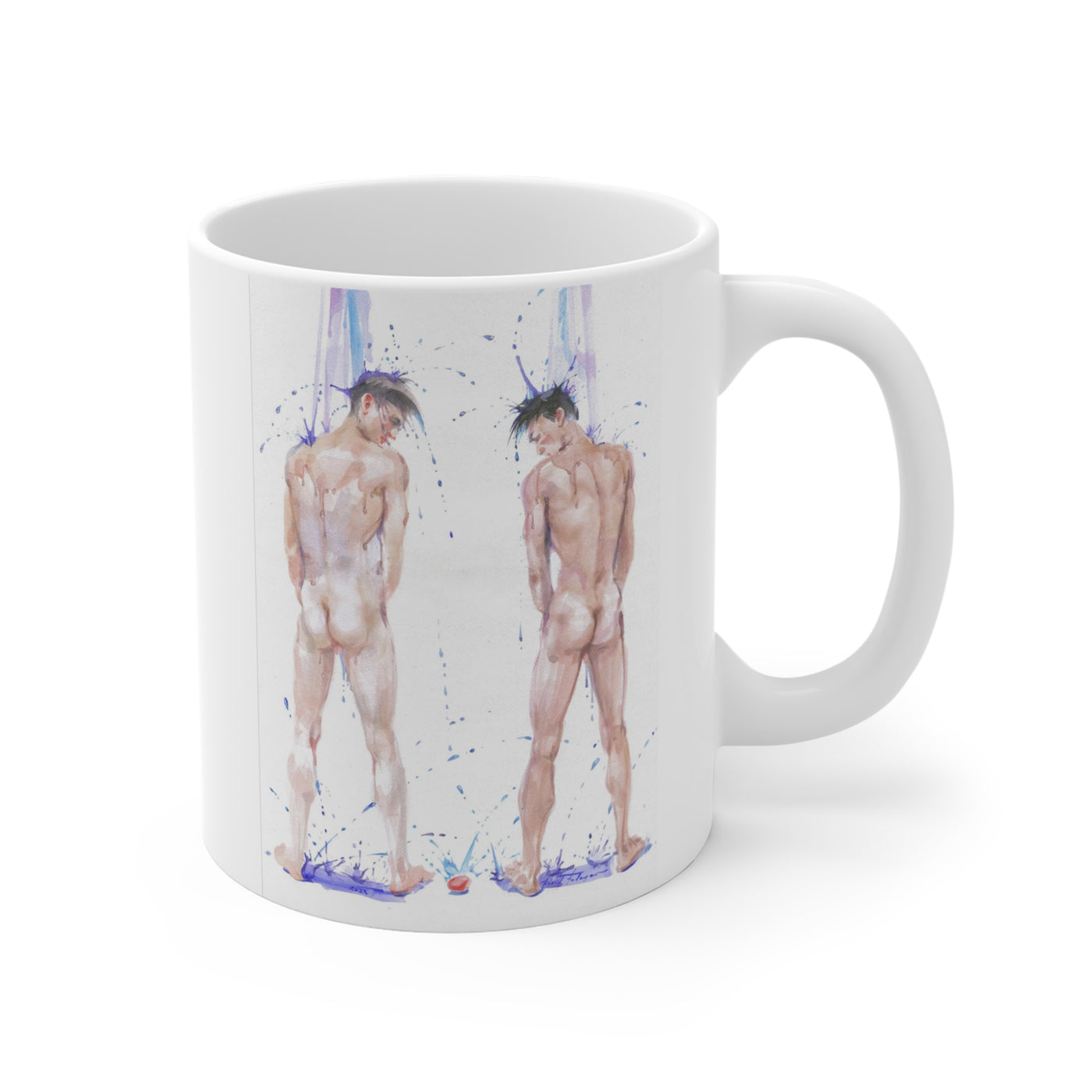 Dual Shower –  Art Study – Ceramic Mug 11oz