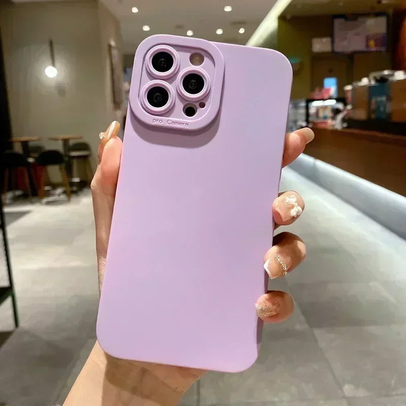 Black Armor – Premium Shockproof Silicone Case (LensGuard Edition)