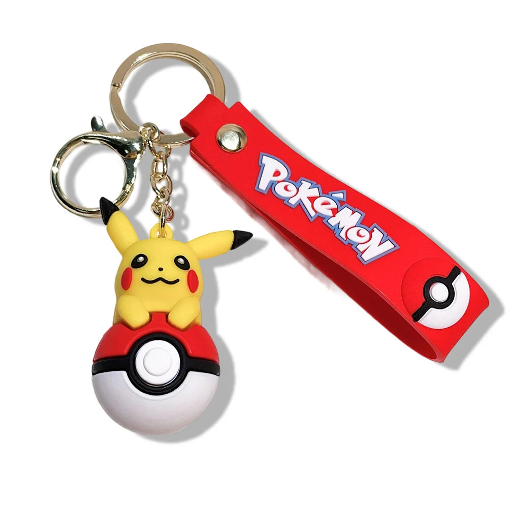 Pokémon Keychain 2025 – Pikachu, Psyduck, Gengar & More Cartoon Figures 🎒✨