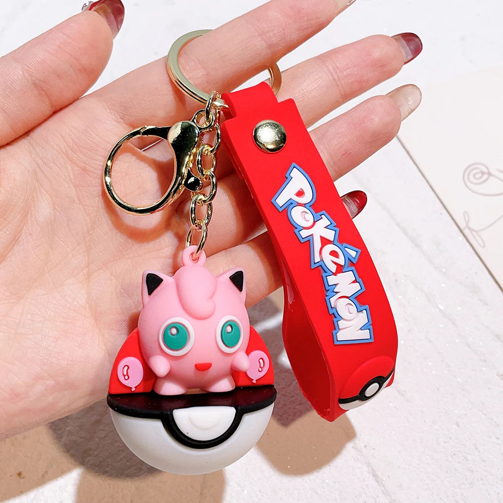 Pokémon Keychain 2025 – Pikachu, Psyduck, Gengar & More Cartoon Figures 🎒✨