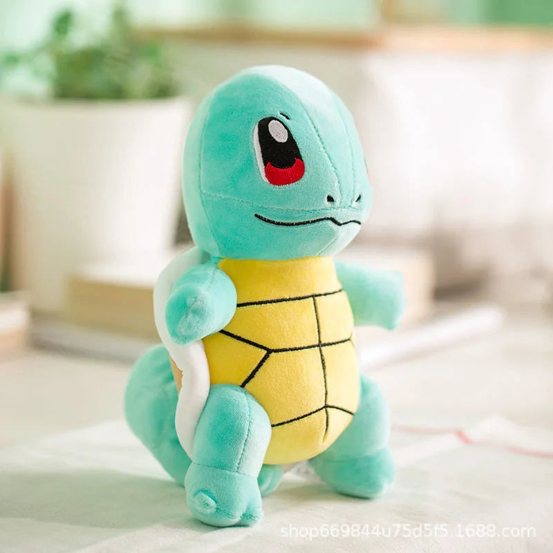 20cm Plush Toys - Kawaii Pikachu, Raichu & Squirtle Soft High-Quality Fabric Anime Gifts for Kids Collectors Fans
