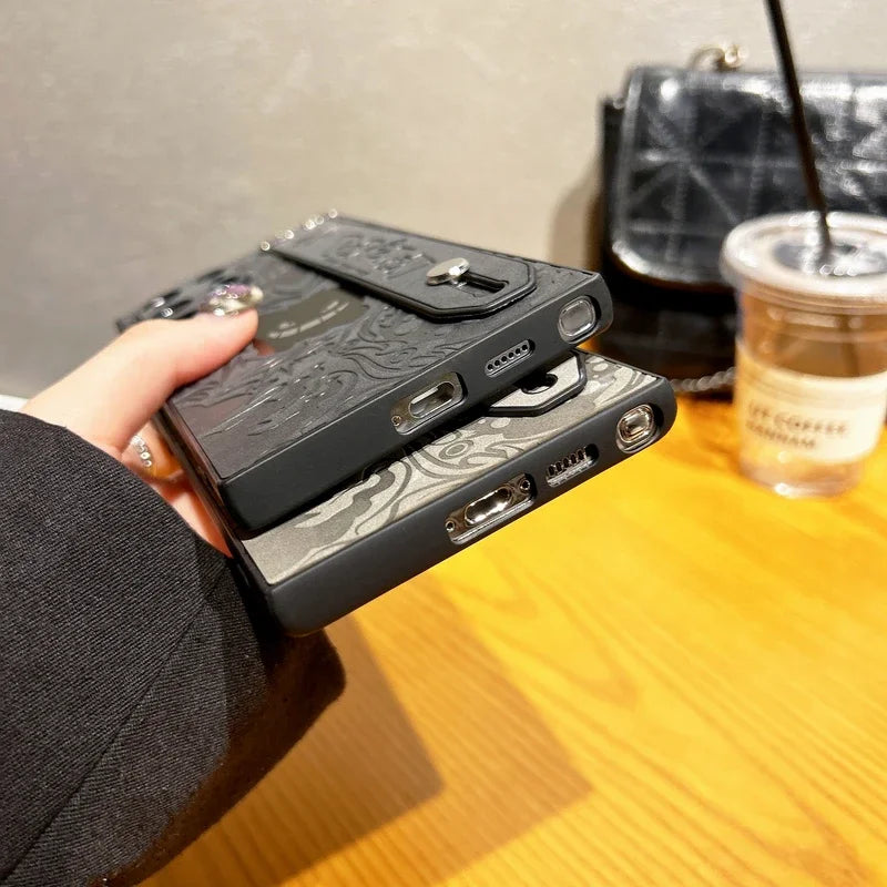 Gengar Leather Wrist Strap Case – Samsung Galaxy S22 Ultra