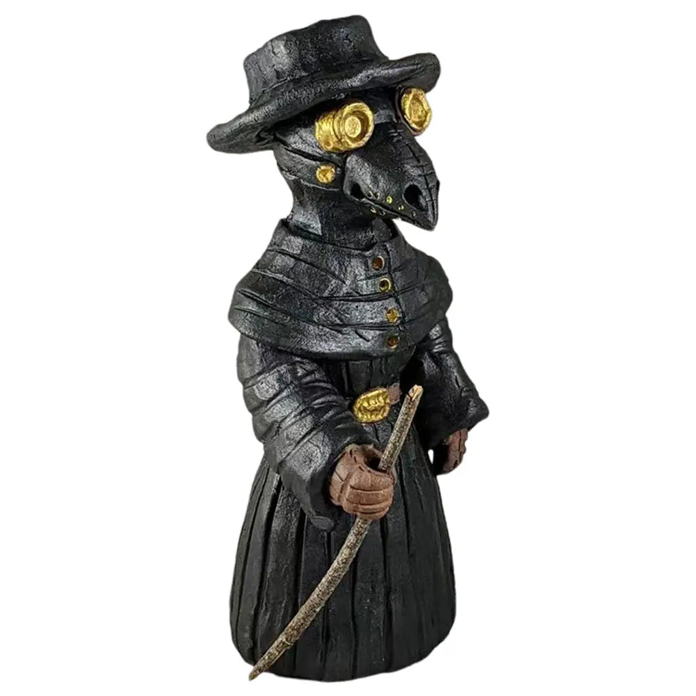 Plague Doctor Incense Burner – Mini Crow Statue