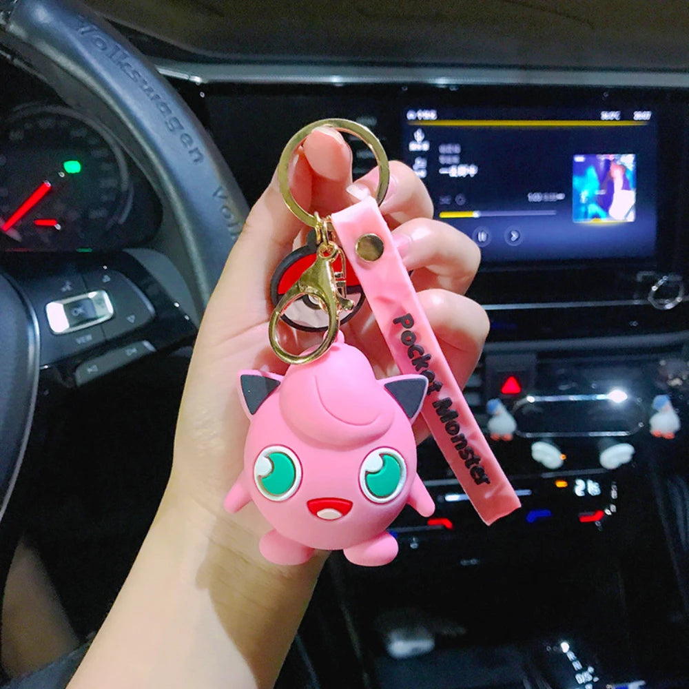 Pokémon Keychain 2025 – Pikachu, Psyduck, Gengar & More Cartoon Figures 🎒✨