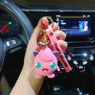 Pokémon Keychain 2025 – Pikachu, Psyduck, Gengar & More Cartoon Figures 🎒✨