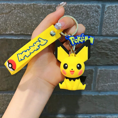 Pokémon Keychain 2025 – Pikachu, Psyduck, Gengar & More Cartoon Figures 🎒✨