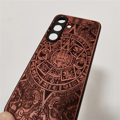 Real Wood Shockproof Phone Case for Samsung S25 Ultra/Plus